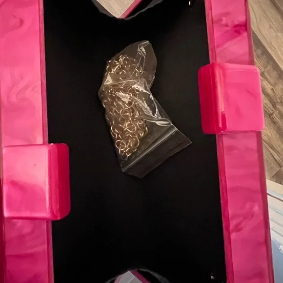 Pink Embellished Clutch - Picture 3 of 3